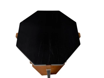 Art Deco Amsterdamse School Octagonal Pedestal Table, 1920s